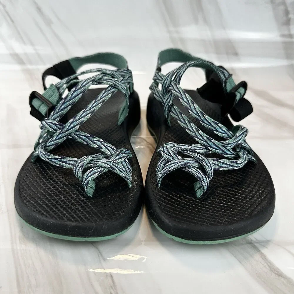 Chaco ZX2 Ecotread Dagger Teal Classic Blue Athletic Strappy Sandal Women's Sz 8